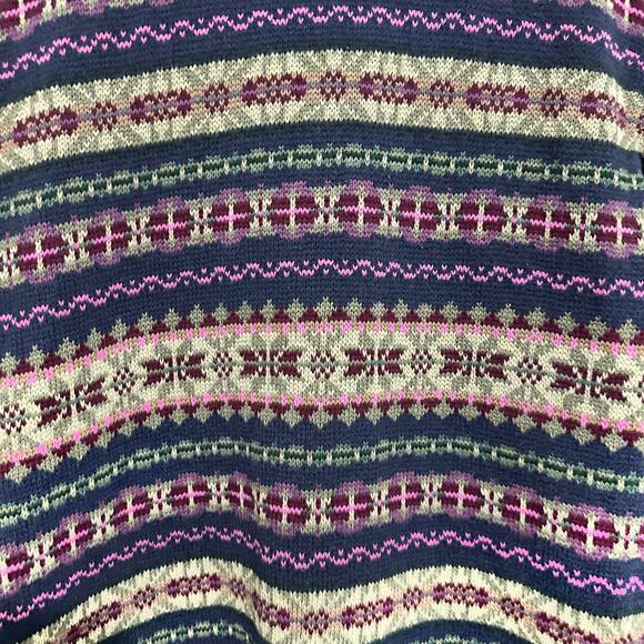 Chaps Ralph Lauren Cotton Blend Knit Button Vest Nordic Fair Isle Plus Sz 3x - Picture 7 of 11